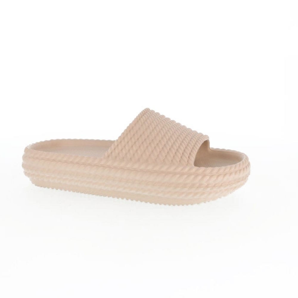 Women's Mia Luvly Weave Slides Light Sand